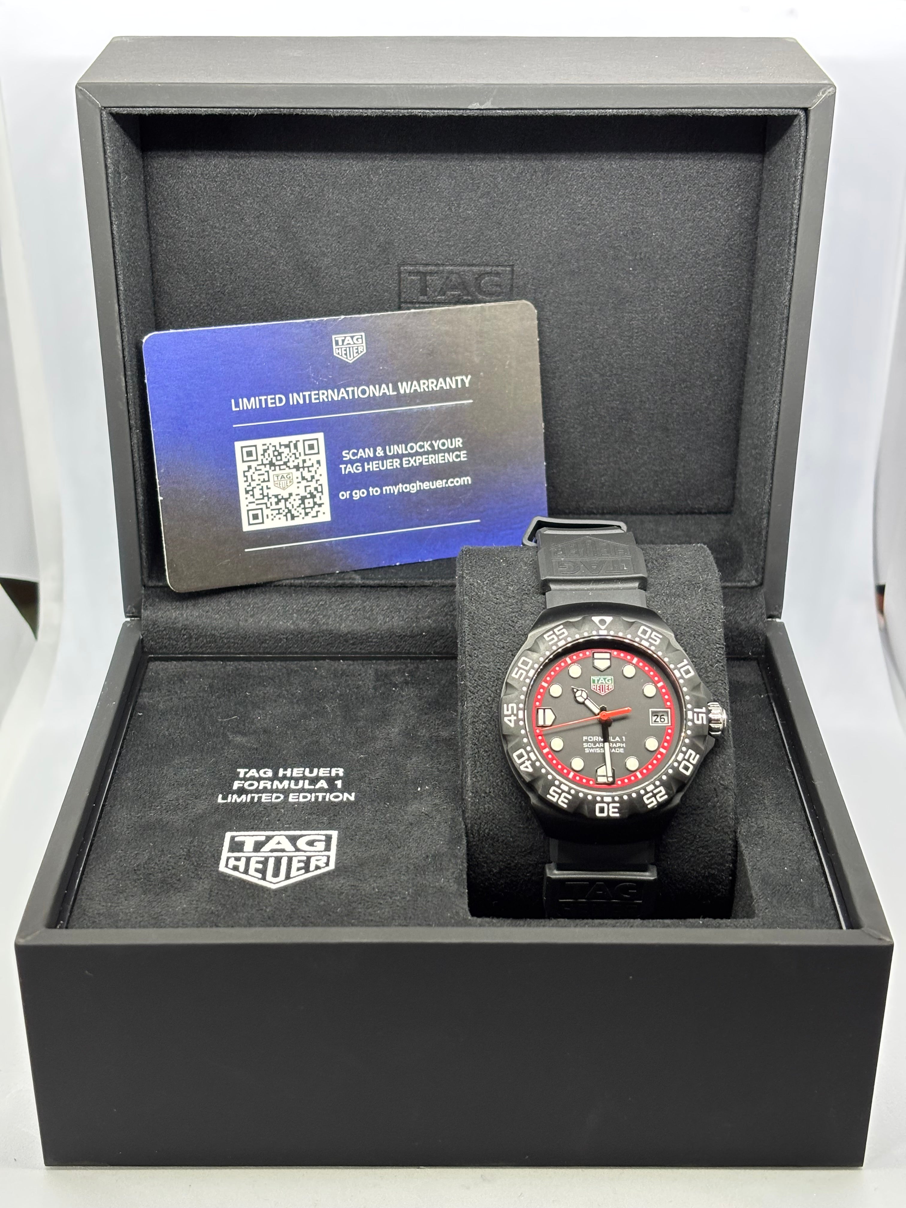 Tag Heuer Formula 1 Solargraph - Black - WBY1114.FT8084 - 38mm - 2025 - Warranty