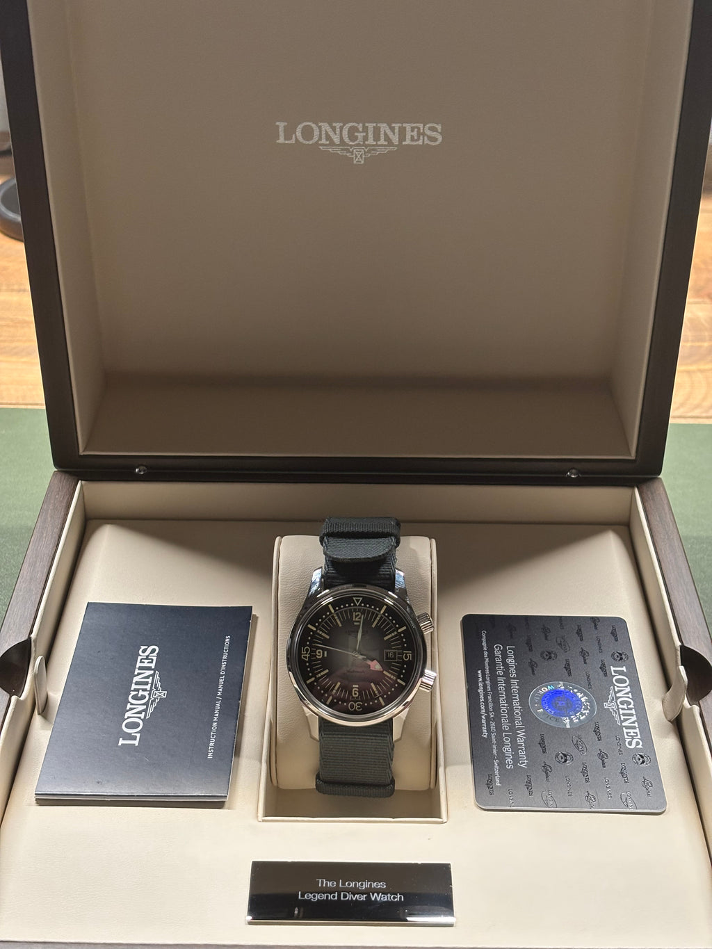 Longines Legend Diver - Black Grey - L3.774.70.2 - In Warranty - 42mm - 2025 - Full Set