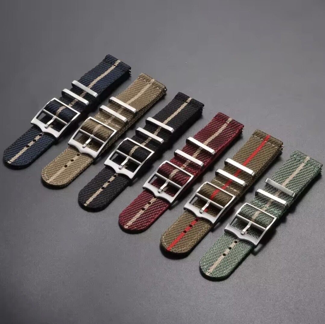 Nylon Strap For Tudor Watch Two piece Military Band 20mm 22mm Quick Release