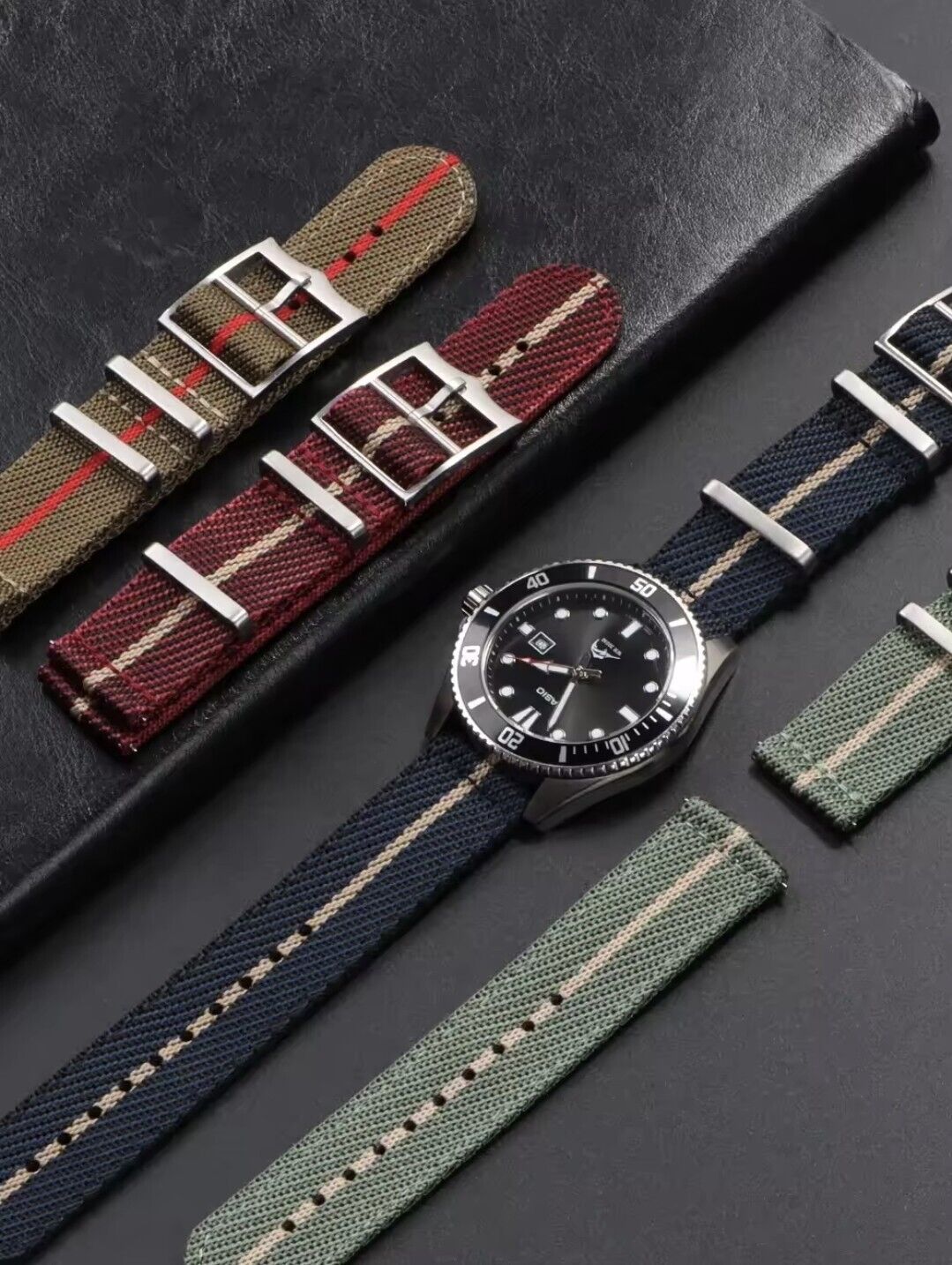 Nylon Strap For Tudor Watch Two piece Military Band 20mm 22mm Quick Release