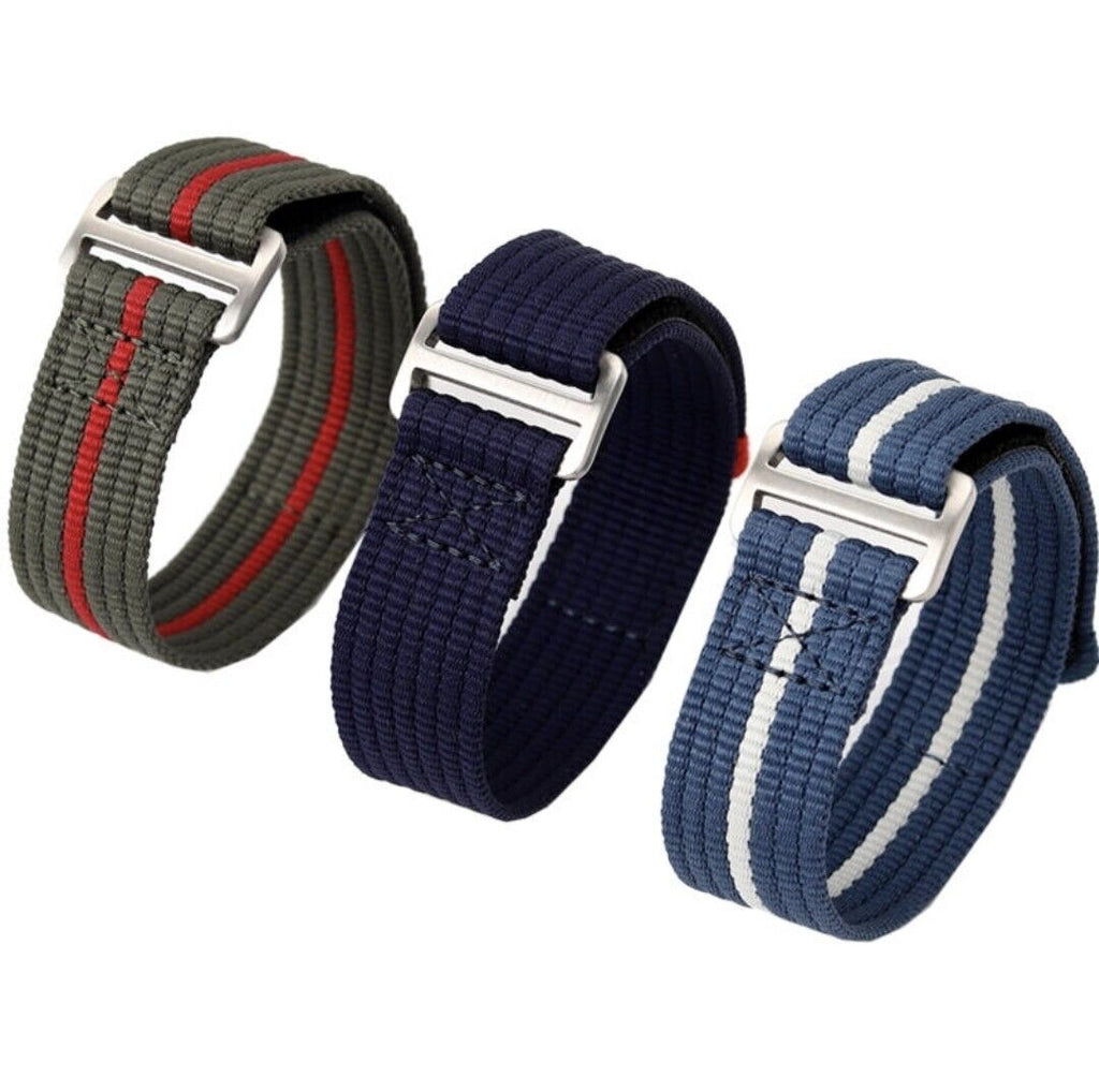 Nylon Strap For Tudor Pelagos FXD 22mm 20 Band Ribbed Single Pass Hook and Loop