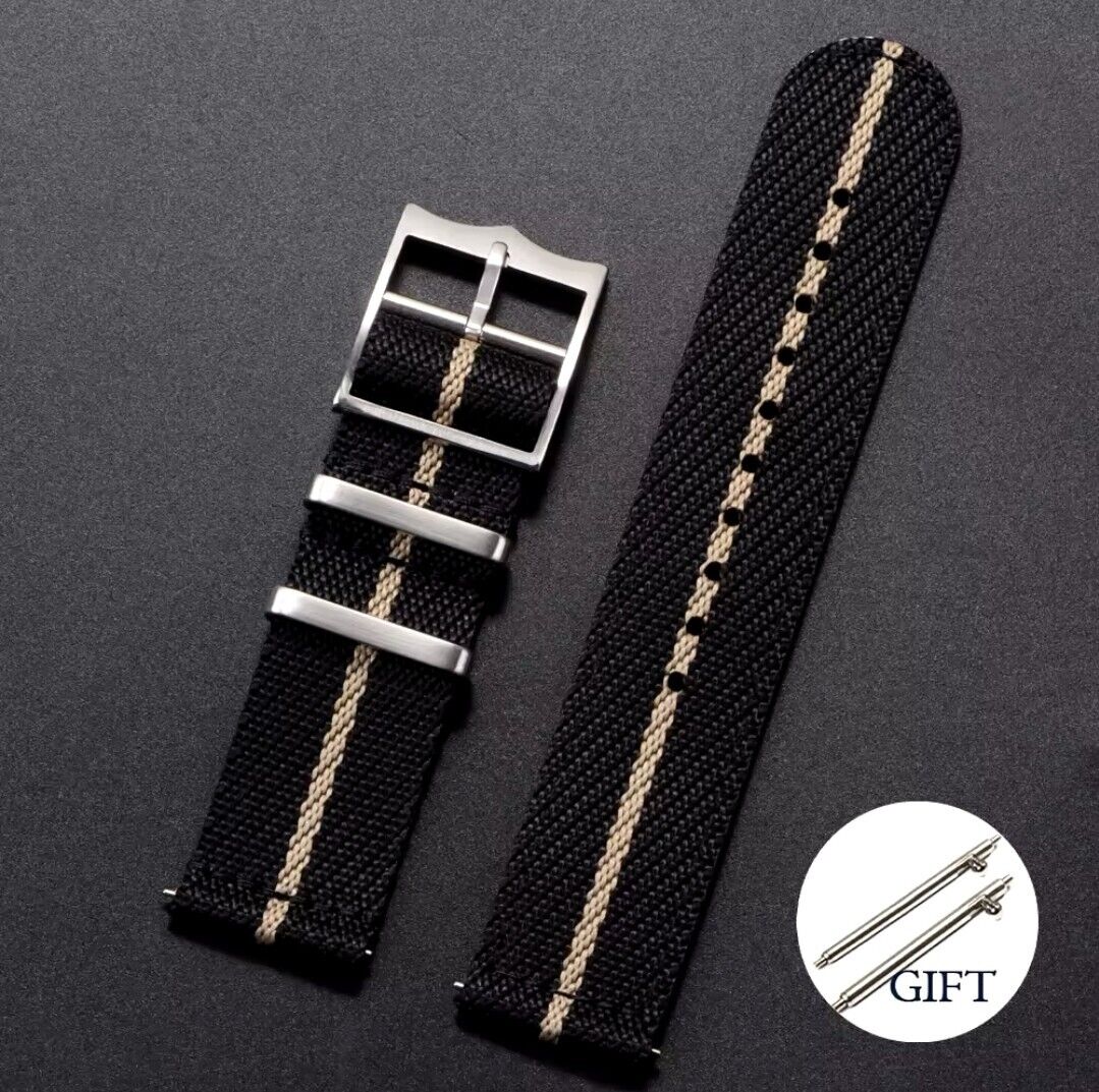 Nylon Strap For Tudor Watch Two piece Military Band 20mm 22mm Quick Release