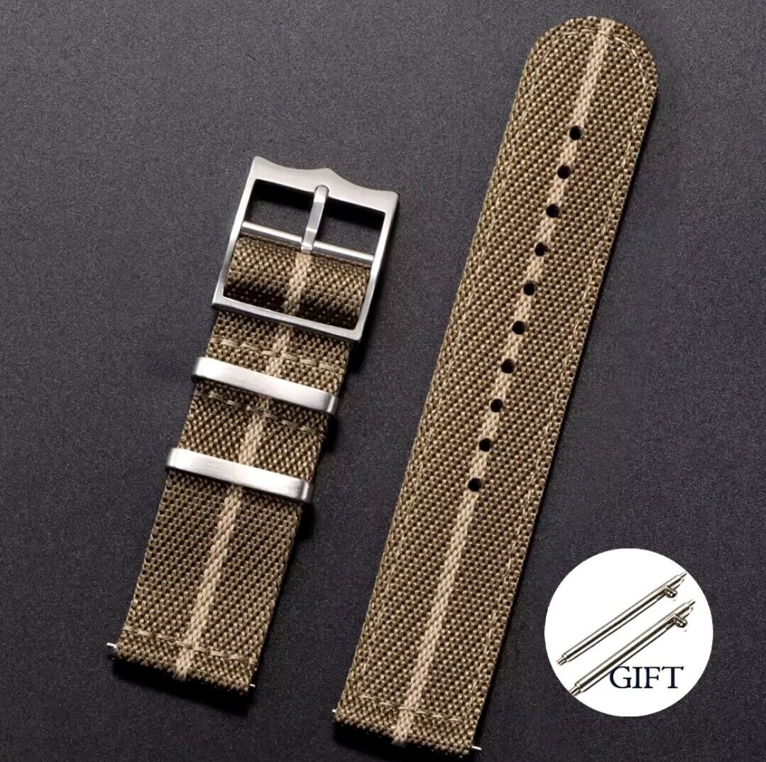 Nylon Strap For Tudor Watch Two piece Military Band 20mm 22mm Quick Release