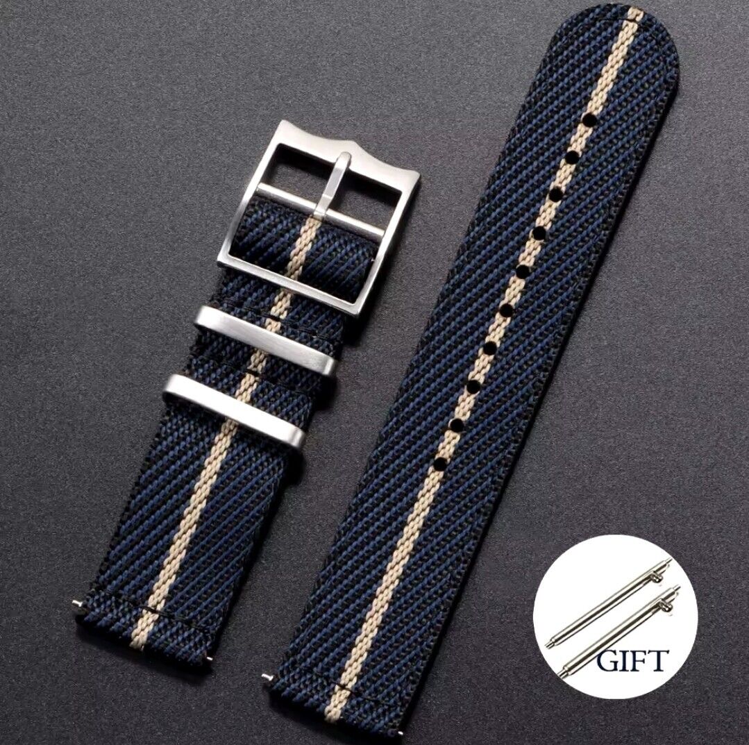 Nylon Strap For Tudor Watch Two piece Military Band 20mm 22mm Quick Release