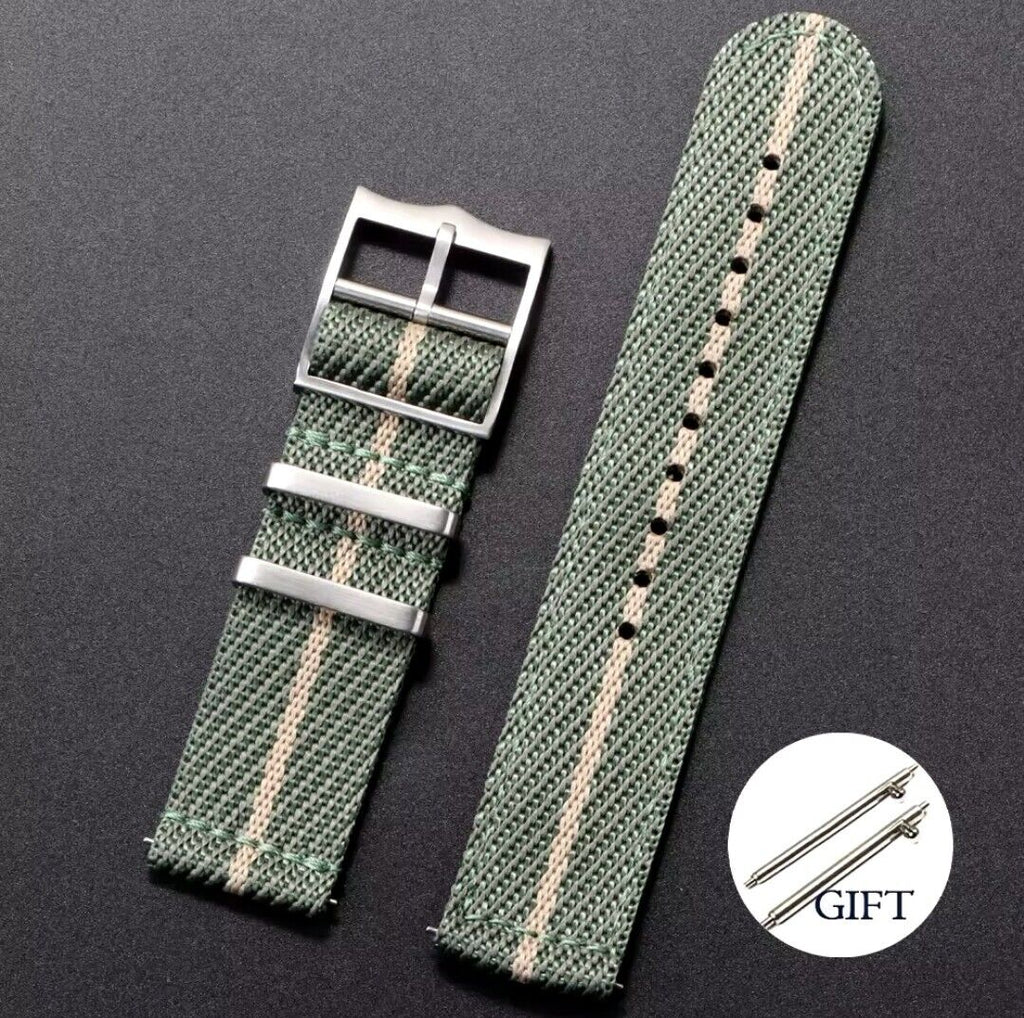 Nylon Strap For Tudor Watch Two piece Military Band 20mm 22mm Quick Release