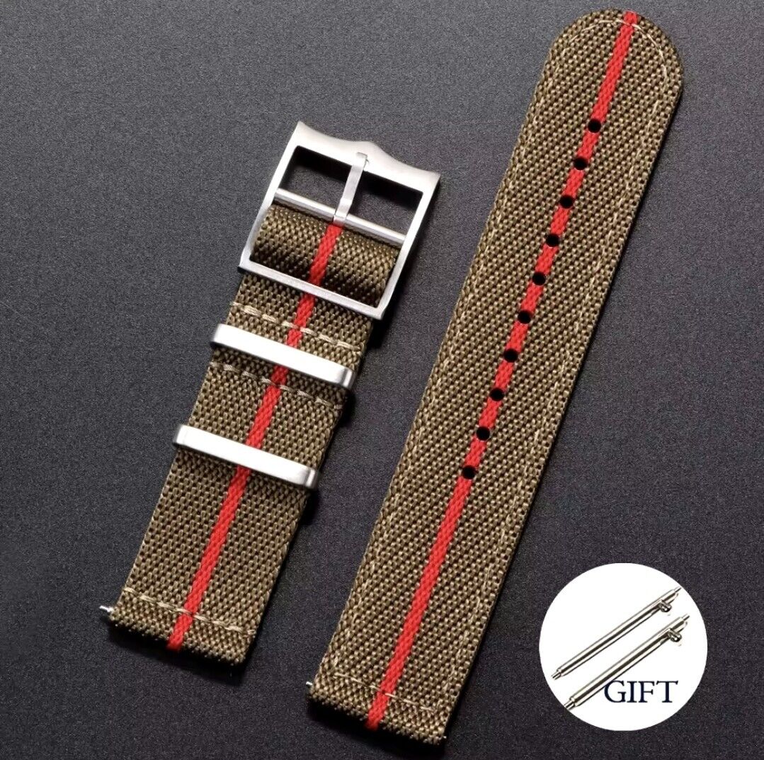 Nylon Strap For Tudor Watch Two piece Military Band 20mm 22mm Quick Release