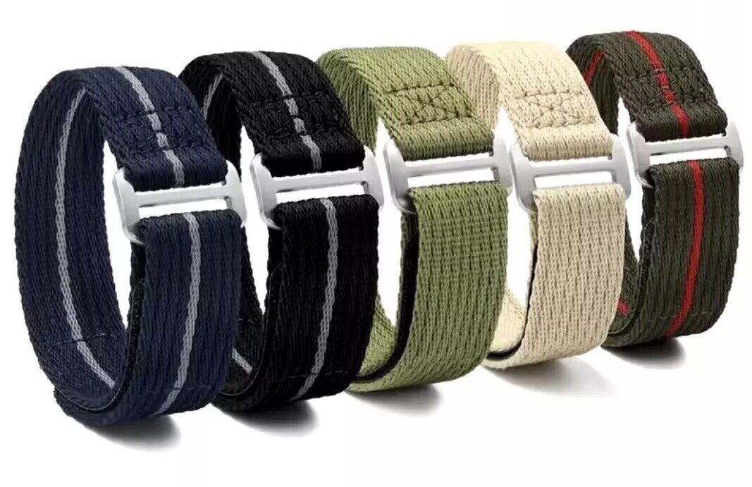 Nylon Single Pass Hook and Loop Strap Watch Band For Tudor FXD Pelagos and Other