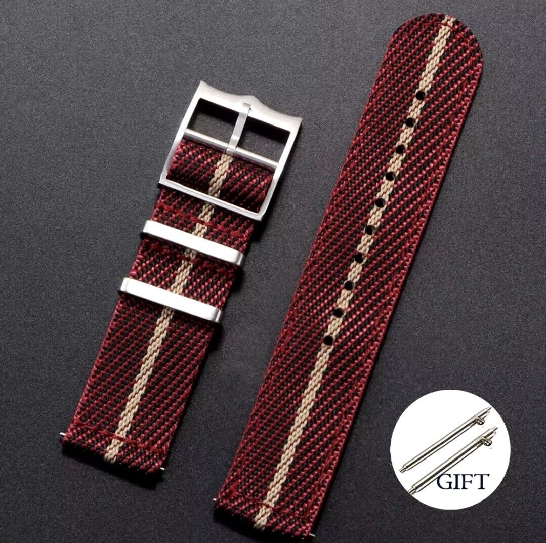 Nylon Strap For Tudor Watch Two piece Military Band 20mm 22mm Quick Release