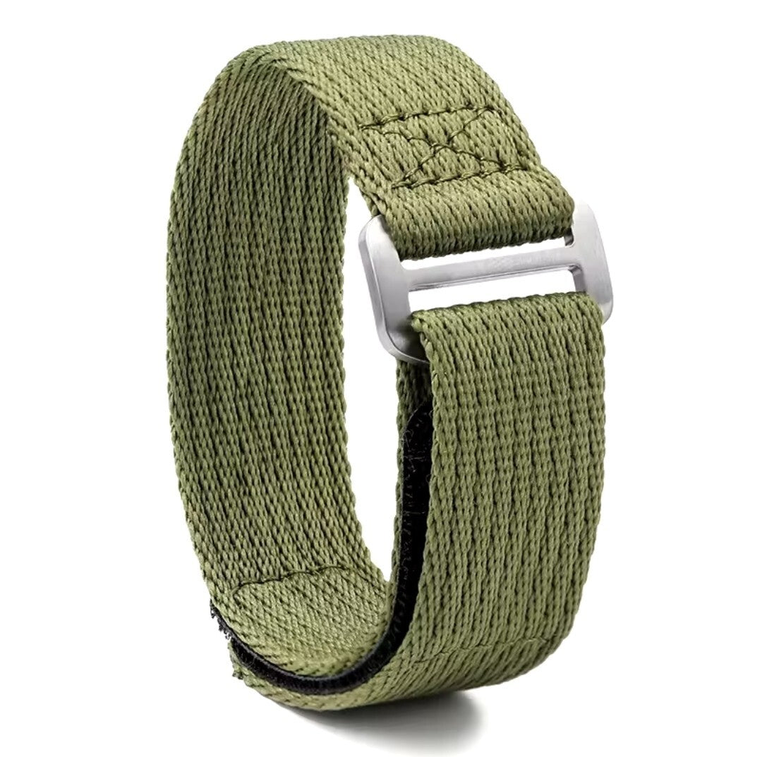 Nylon Single Pass Hook and Loop Strap Watch Band For Tudor FXD Pelagos and Other