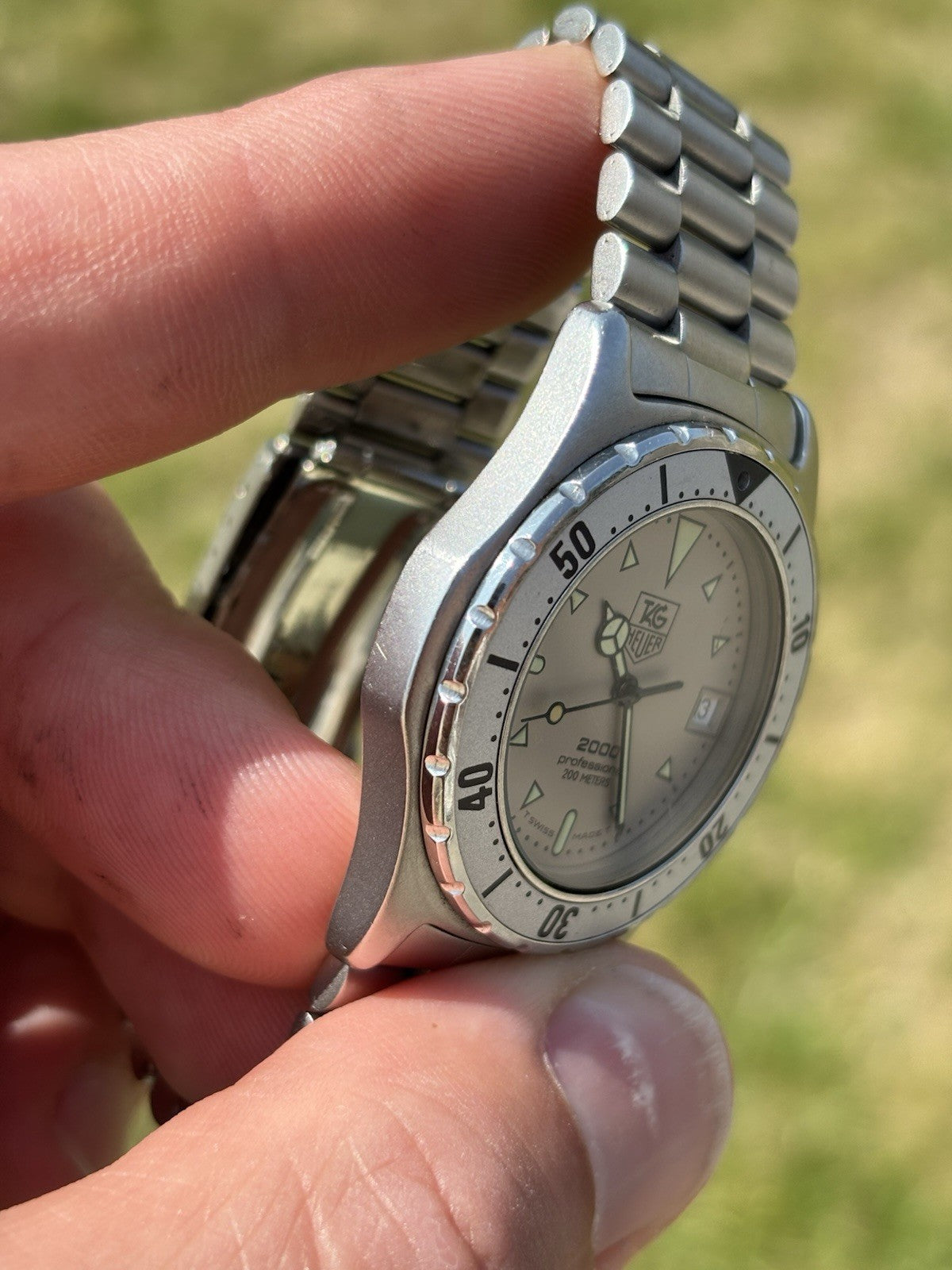 Tag Heuer 2000 972.006 Professional Vintage Grey Dial 200M Watch