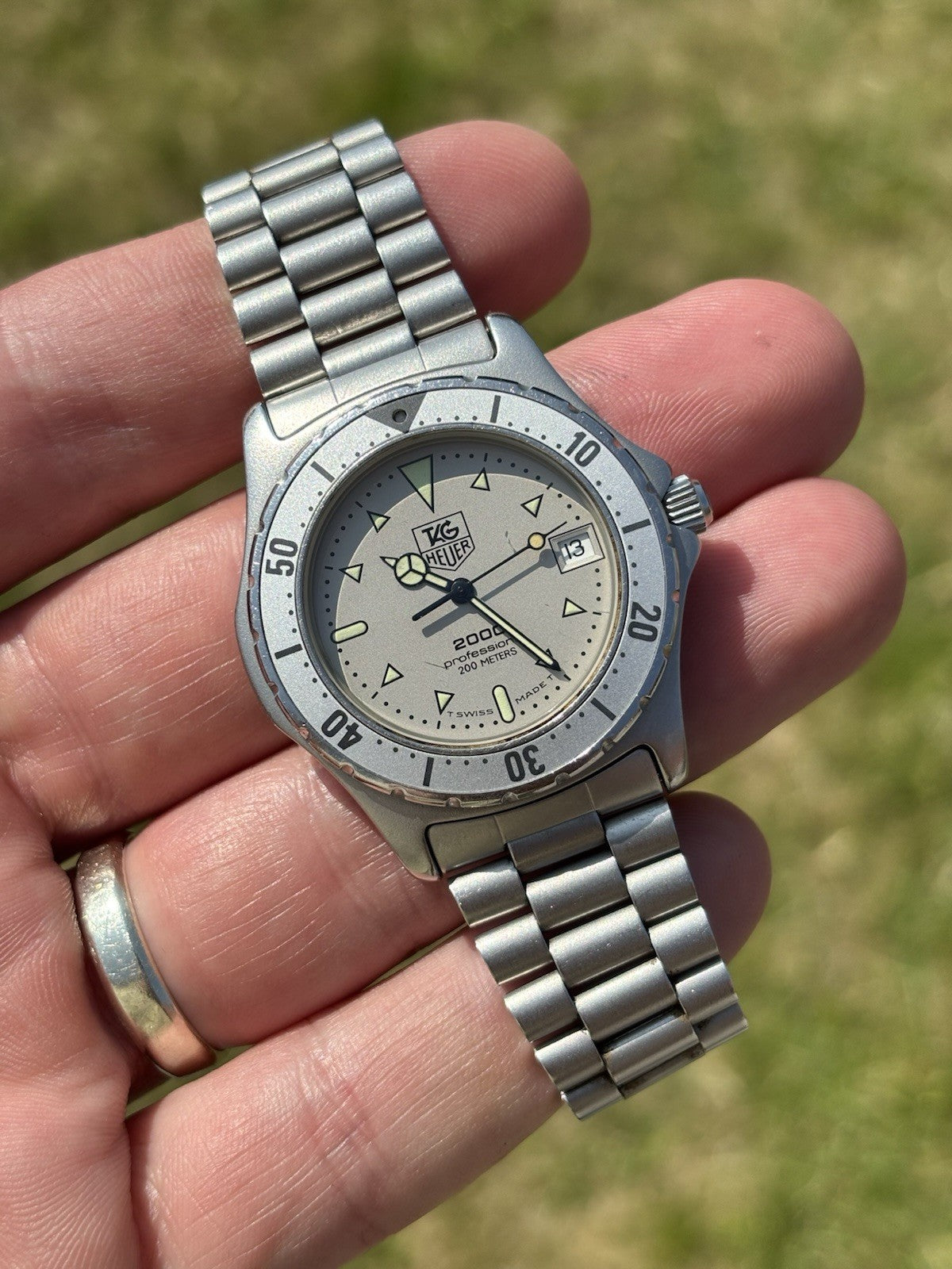 Tag Heuer 2000 972.006 Professional Vintage Grey Dial 200M Watch
