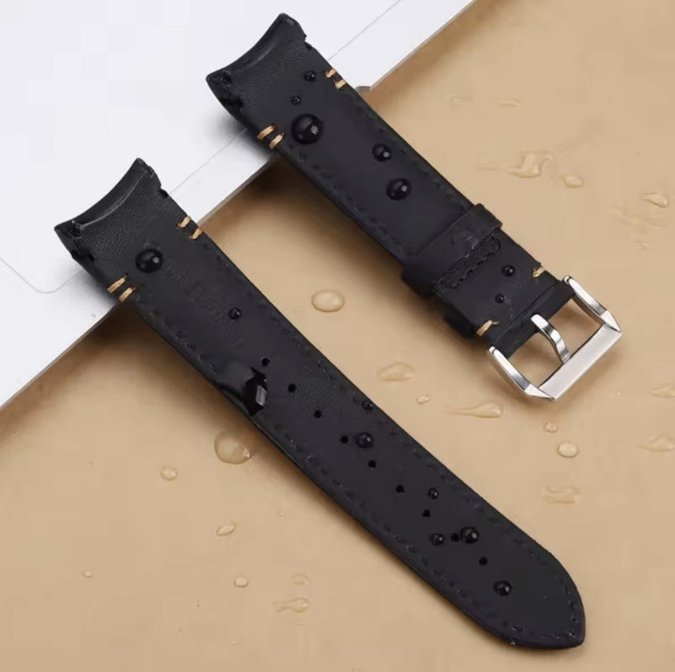 Leather Strap For Tudor Black Bay Curved End 20mm 22mm BB58 Heritage Pin Buckle
