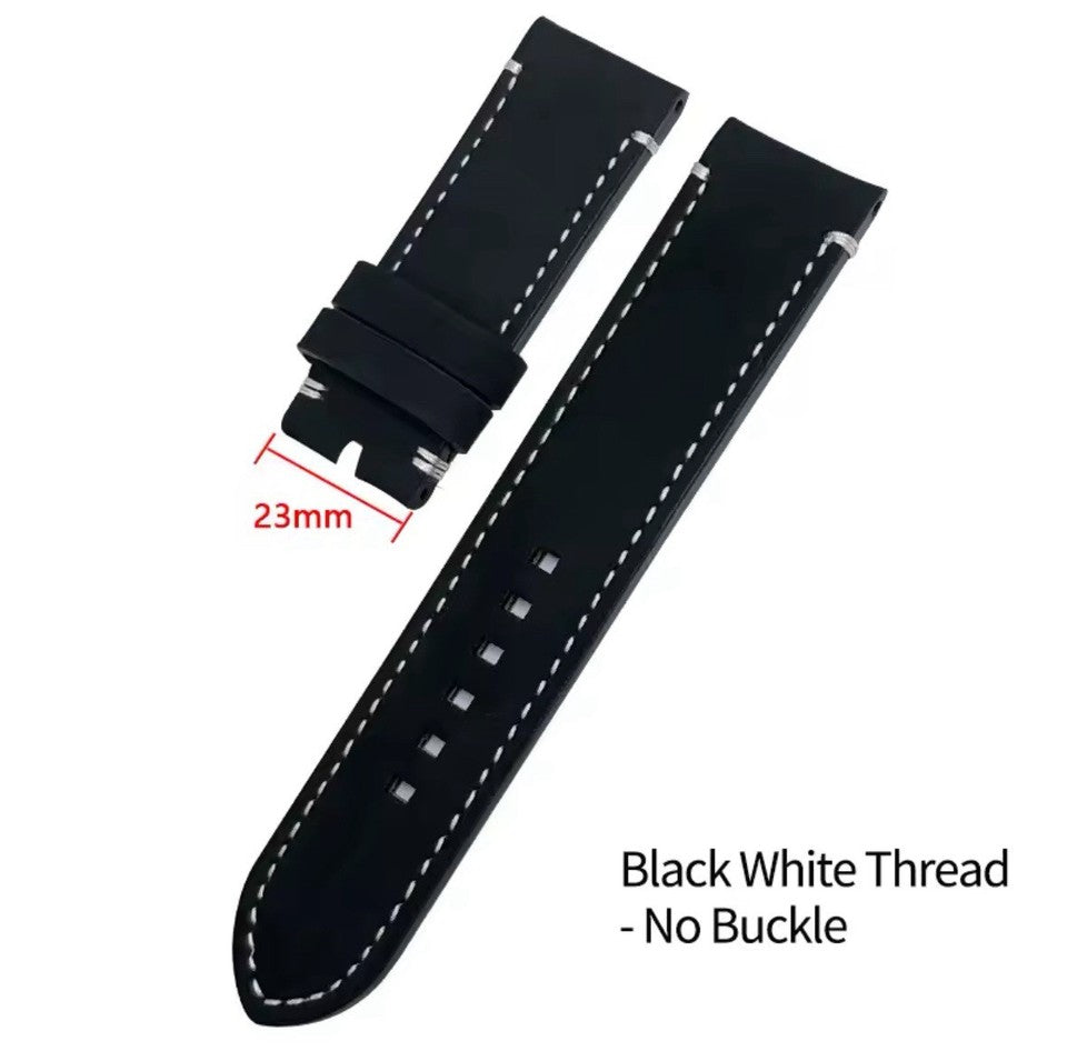 Leather Strap For Tudor Black Bay Bronze 23mm 22mm Pin Buckle
